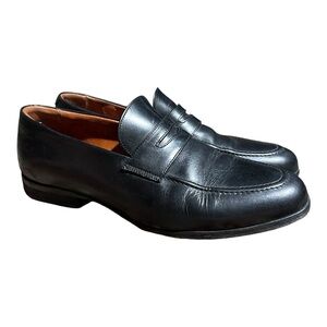 Wolf and Shepherd Ringer Black Leather Loafer
